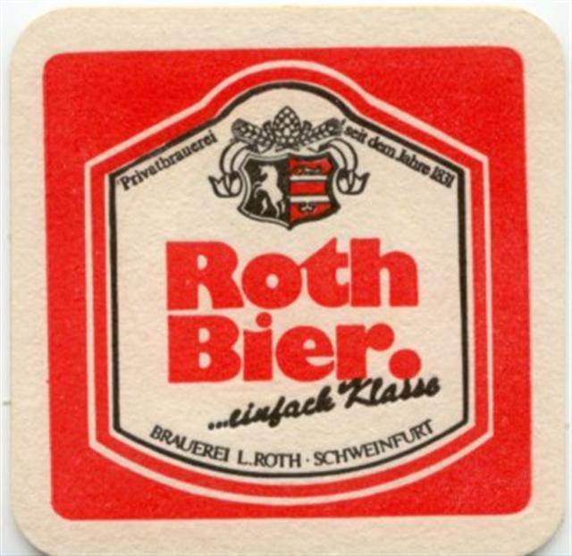 schweinfurt sw-by roth 1ab (quad185-roth bier einfach klasse-schwarzrot)